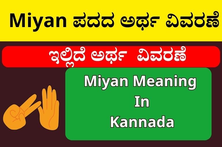 Miyan Meaning In Kannada